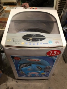 MÁY GIẶT SANYO LỒNG NGHIÊNG 7,5KG HÌNH THỨC ĐẸP, NGUYÊN BẢN